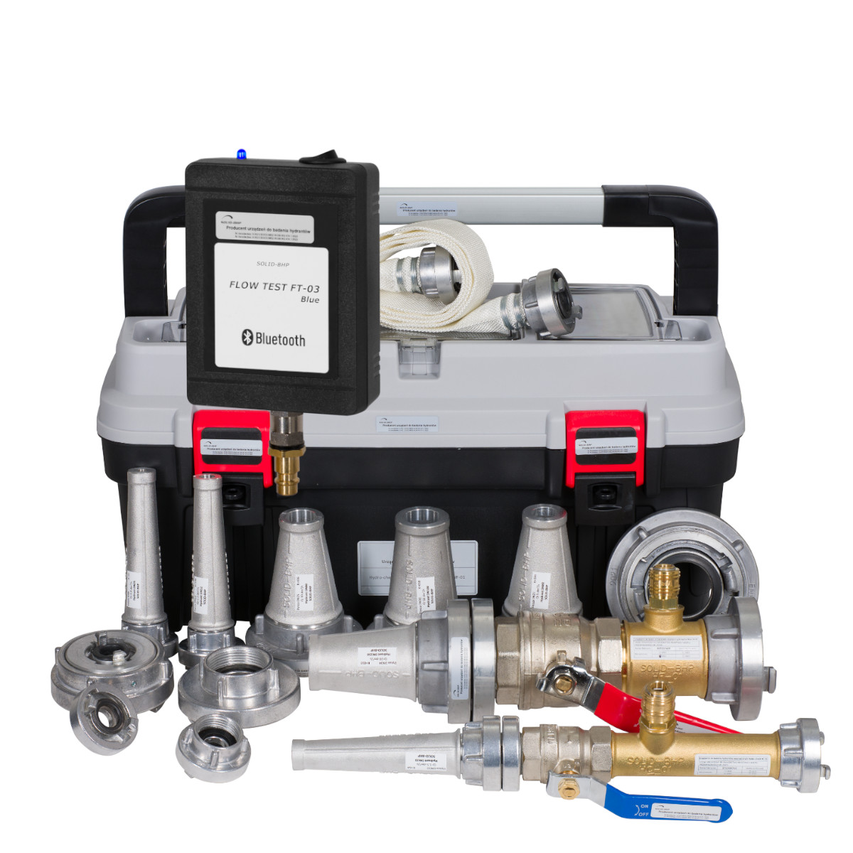 Zestaw urządzenie do badania wydajności hydrantów HC-01 HF-01 bluetooth