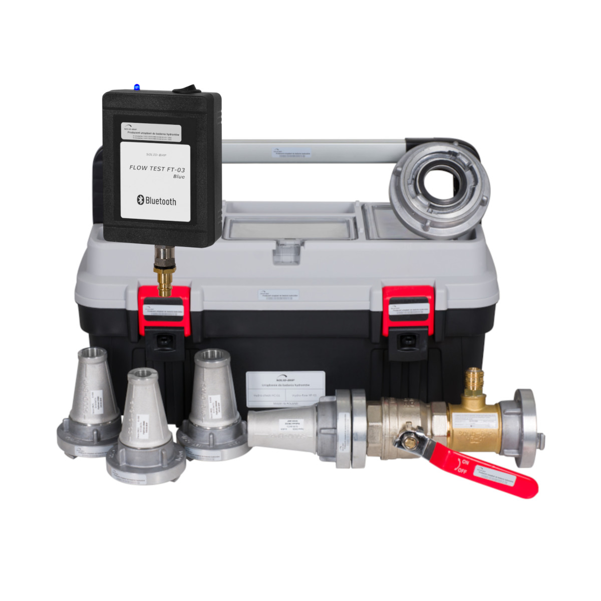Zestaw urządzenie do serwisu hydrantów zewnętrznych HF-01 bluetooth
